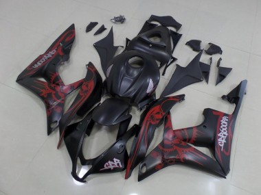 Noir Rouge Carénages Honda CBR 600 RR 2007-2008