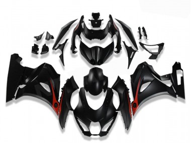 Noir Rouge Carénages Suzuki GSXR 1000 2017-2023