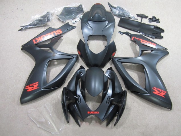 Noir Rouge Décalque Carénage Suzuki GSXR 600 K6 2006-2007 Noir Rouge Décalque Carénage Suzuki GSXR 600 K6 2006-2007