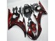 Noir Rouge Flamme Carénage Yamaha R6 2003-2005 Noir Rouge Flamme Carénage Yamaha R6 2003-2005