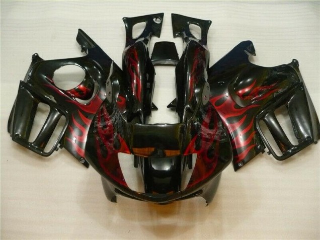 Noir Rouge Flamme Carénages Honda CBR 600 F3 1995-1998 Noir Rouge Flamme Carénages Honda CBR 600 F3 1995-1998