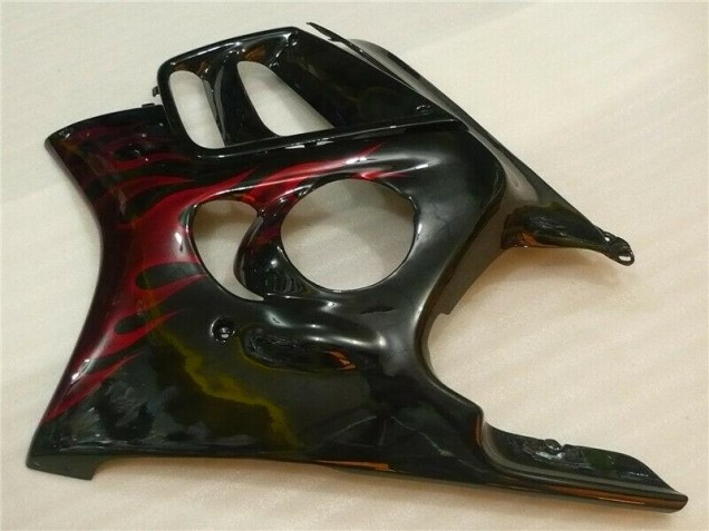 Noir Rouge Flamme Carénages Honda CBR 600 F3 1995-1998 Noir Rouge Flamme Carénages Honda CBR 600 F3 1995-1998