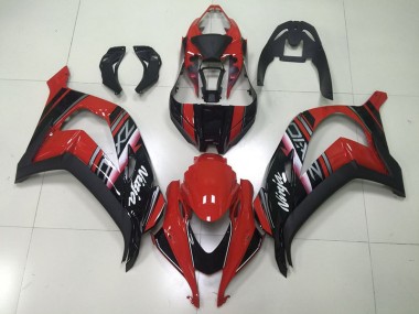 Noir Rouge Ninja Carénage Kawasaki ZX10R 2016-2019