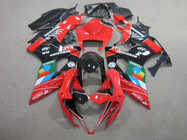 Noir Rouge Vert Carénage Suzuki GSXR 1000 K5 2005-2006 Noir Rouge Vert Carénage Suzuki GSXR 1000 K5 2005-2006