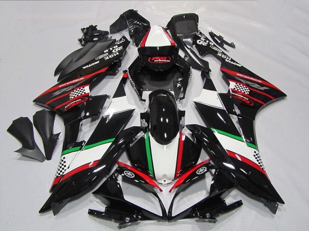 Noir Rouge Vert Carénage Yamaha R6 2006-2007 Noir Rouge Vert Carénage Yamaha R6 2006-2007