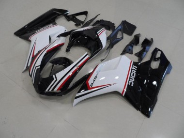 Noir Tricolore Carénage Ducati 848 1098 1198 2007-2014