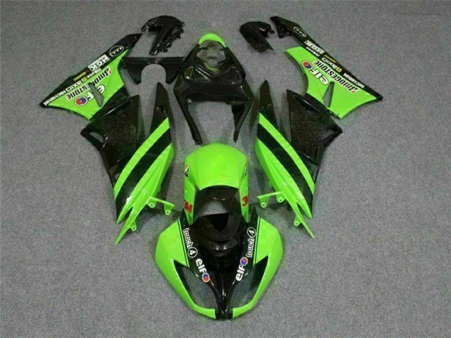 Noir Vert 3M Touch4 Carénage Kawasaki ZX6R 2009-2012 Noir Vert 3M Touch4 Carénage Kawasaki ZX6R 2009-2012