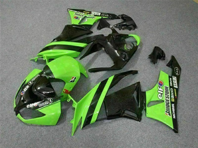 Noir Vert 3M Touch4 Carénage Kawasaki ZX6R 2009-2012 Noir Vert 3M Touch4 Carénage Kawasaki ZX6R 2009-2012