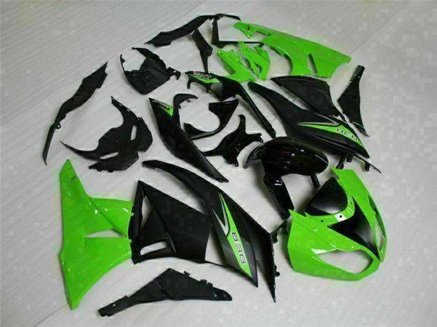 Noir Vert 636 Carénage Kawasaki ZX6R 2009-2012 Noir Vert 636 Carénage Kawasaki ZX6R 2009-2012