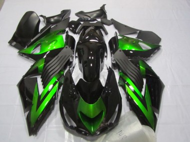 Noir Vert Carénage Kawasaki ZX14R ZZR 1400 2006-2011