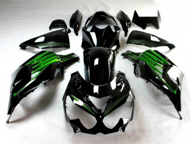 Noir Vert Carénage Kawasaki ZX14R ZZR 1400 2012-2021