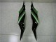 Noir Vert Carénage Kawasaki ZX6R 2013-2018 Noir Vert Carénage Kawasaki ZX6R 2013-2018