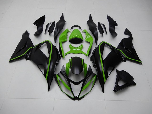 Noir Vert Carénages Kawasaki ZX6R 2013-2018 Noir Vert Carénages Kawasaki ZX6R 2013-2018