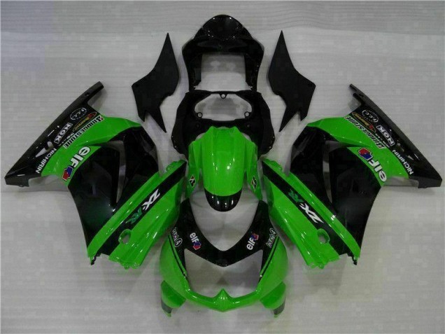 Noir Vert Carrosserie Kawasaki EX250 2008-2012 Noir Vert Carrosserie Kawasaki EX250 2008-2012