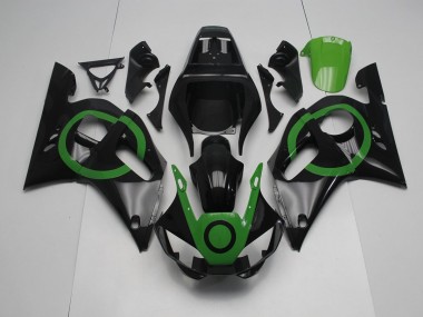 Noir Vert Cercle Carénage Yamaha R6 1998-2002