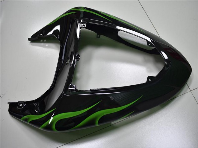 Noir Vert Flamme Carénage Kawasaki ZX10R 2006-2007 Noir Vert Flamme Carénage Kawasaki ZX10R 2006-2007