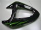 Noir Vert Flamme Carénage Kawasaki ZX10R 2006-2007 Noir Vert Flamme Carénage Kawasaki ZX10R 2006-2007