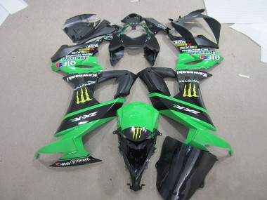 Noir Vert Monster Carénage Kawasaki ZX10R 2008-2010