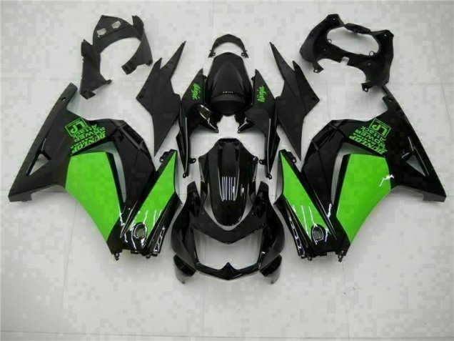 Noir Vert Ninja Carénage Kawasaki EX250 2008-2012 Noir Vert Ninja Carénage Kawasaki EX250 2008-2012