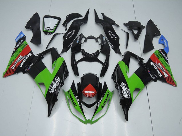 Noir Vert Rouge card Carénage Kawasaki ZX6R 2013-2018 Noir Vert Rouge card Carénage Kawasaki ZX6R 2013-2018