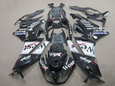 Noir West Carénage Kawasaki ZX6R 2009-2012