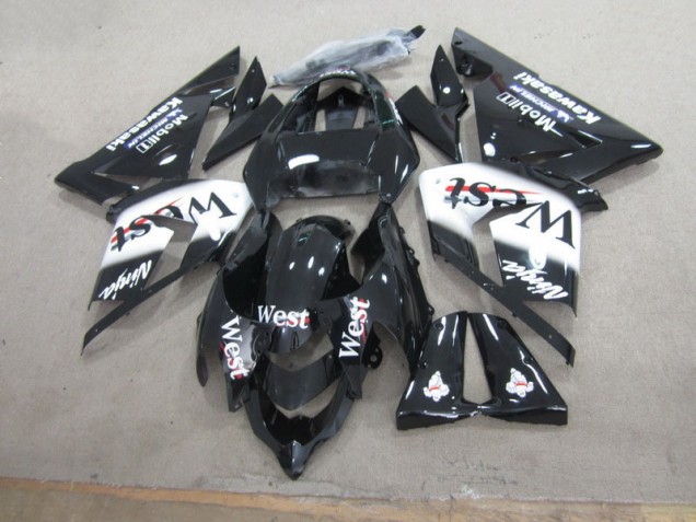 Noir West Ninja Carénage Kawasaki ZX10R 2003-2005 Noir West Ninja Carénage Kawasaki ZX10R 2003-2005