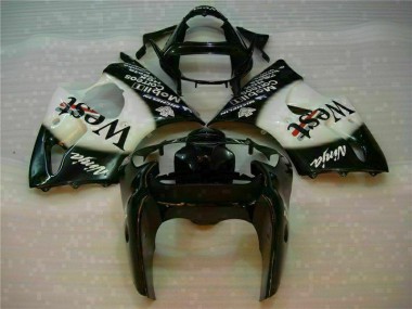 Noir West Ninja Carénage Kawasaki ZX6R 2000-2002