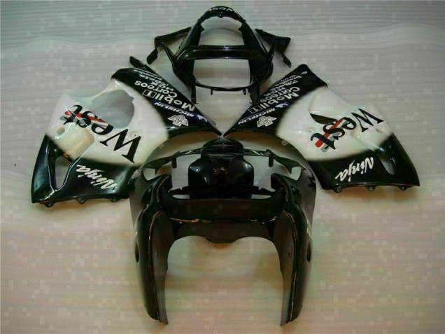 Noir West Ninja Carénage Kawasaki ZX6R 2000-2002 Noir West Ninja Carénage Kawasaki ZX6R 2000-2002