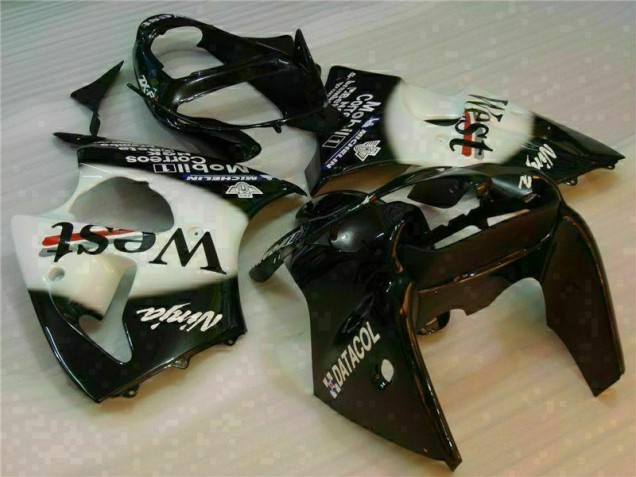Noir West Ninja Carénage Kawasaki ZX6R 2000-2002 Noir West Ninja Carénage Kawasaki ZX6R 2000-2002
