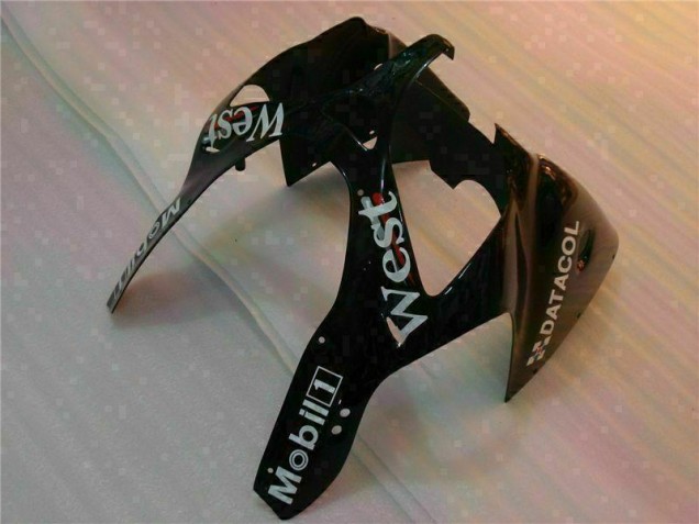 Noir West Ninja Carénage Kawasaki ZX6R 2000-2002 Noir West Ninja Carénage Kawasaki ZX6R 2000-2002