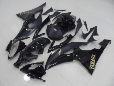 Noir avec Or Décalque Carénage Yamaha R6 2008-2016