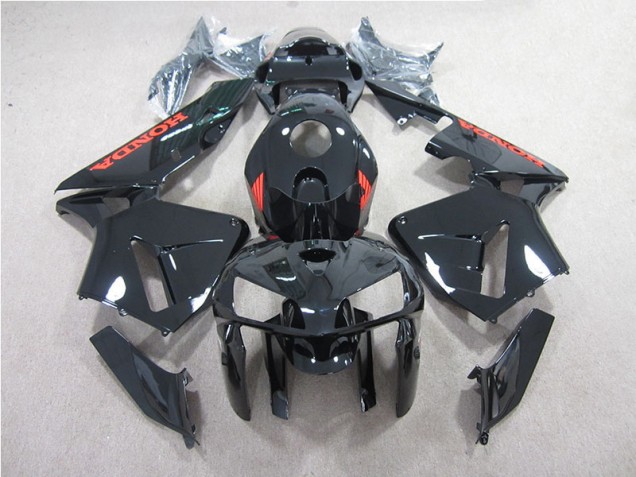 Noir avec Rouge Carénage Honda CBR 600 RR 2005-2006 Noir avec Rouge Carénage Honda CBR 600 RR 2005-2006