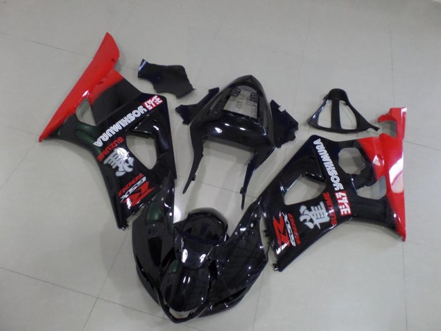 Noir et Rouge Carénage Suzuki GSXR 1000 K3 2003-2004 Noir et Rouge Carénage Suzuki GSXR 1000 K3 2003-2004
