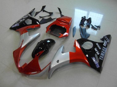Orange Argent Noir Carénage Yamaha R6 2003-2005