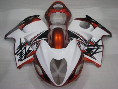 Orange Blanc Noir Carénage Suzuki GSXR 1300 Hayabusa 1996-2007