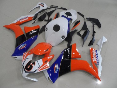 Orange Blanc TT Legend Carénage Honda CBR 1000 RR 2012-2016