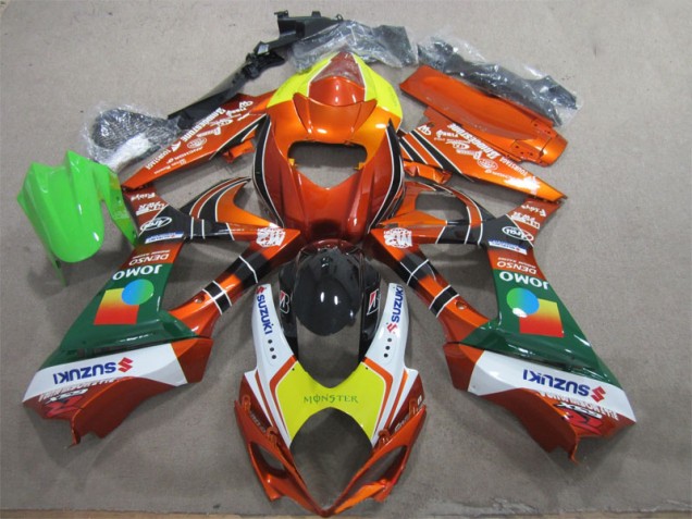 Orange Jaune Monster Carénage Suzuki GSXR 1000 K7 2007-2008 Orange Jaune Monster Carénage Suzuki GSXR 1000 K7 2007-2008