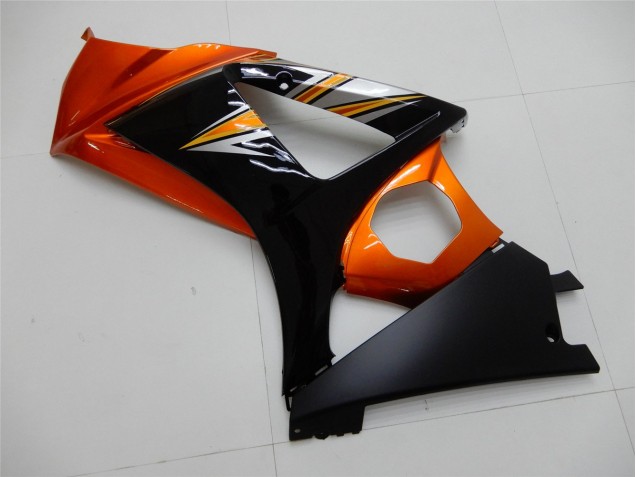 Orange Noir Carénage Suzuki GSXR 1000 K7 2007-2008 Orange Noir Carénage Suzuki GSXR 1000 K7 2007-2008