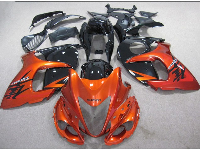 Orange Noir Carénage Suzuki GSXR 1300 Hayabusa 2008-2019 Orange Noir Carénage Suzuki GSXR 1300 Hayabusa 2008-2019