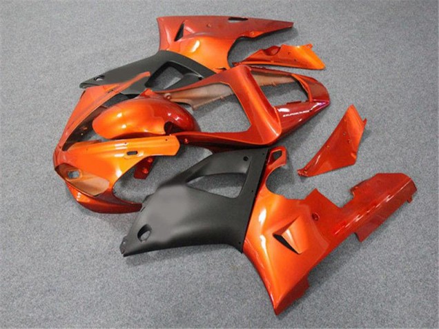 Orange Noir Carénage Yamaha R1 2000-2001 Orange Noir Carénage Yamaha R1 2000-2001