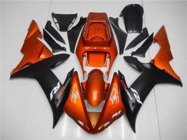 Orange Noir Carénage Yamaha R1 2002-2003