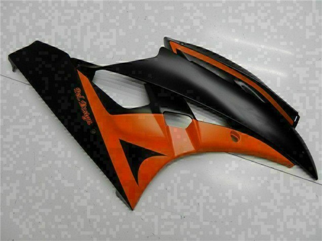 Orange Noir Carénage Yamaha R6 2006-2007 Orange Noir Carénage Yamaha R6 2006-2007