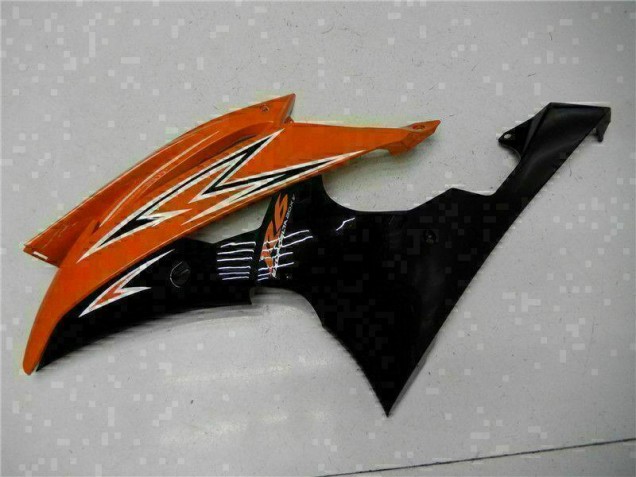 Orange Noir Carénage Yamaha R6 2008-2016 Orange Noir Carénage Yamaha R6 2008-2016