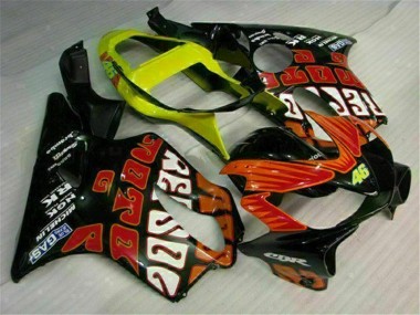 Orange Noir Carénages Honda CBR 600 F4i 2001-2003