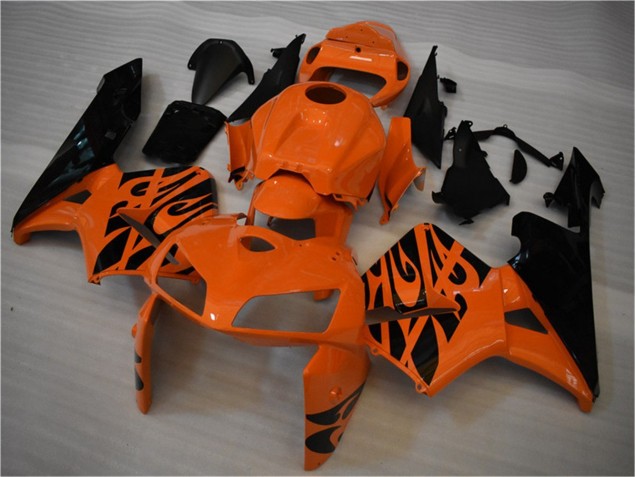 Orange Noir Carénages Honda CBR 600 RR 2005-2006 Orange Noir Carénages Honda CBR 600 RR 2005-2006