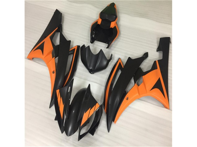 Orange Noir Carénages Yamaha R6 2006-2007 Orange Noir Carénages Yamaha R6 2006-2007