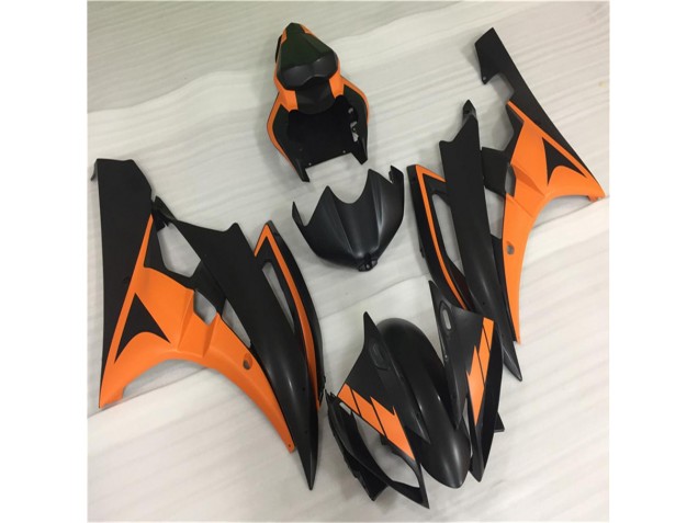Orange Noir Carénages Yamaha R6 2006-2007 Orange Noir Carénages Yamaha R6 2006-2007
