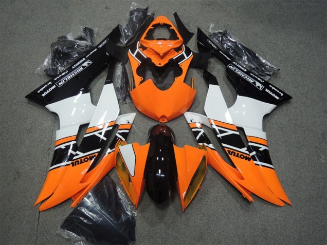 Orange Noir Motul Carénage Yamaha R6 2008-2016 Orange Noir Motul Carénage Yamaha R6 2008-2016