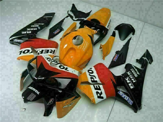 Orange Noir Repsol Carrosserie Honda CBR 600 RR 2005-2006 Orange Noir Repsol Carrosserie Honda CBR 600 RR 2005-2006