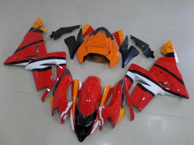 Orange Noir et Blanc Carénage Kawasaki ZX10R 2003-2005